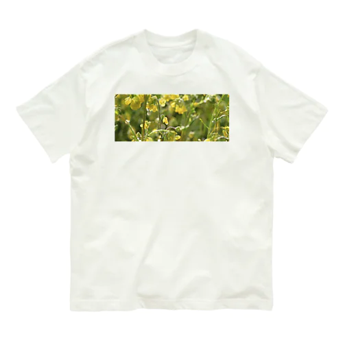 雨上がりの菜の花 Organic Cotton T-Shirt