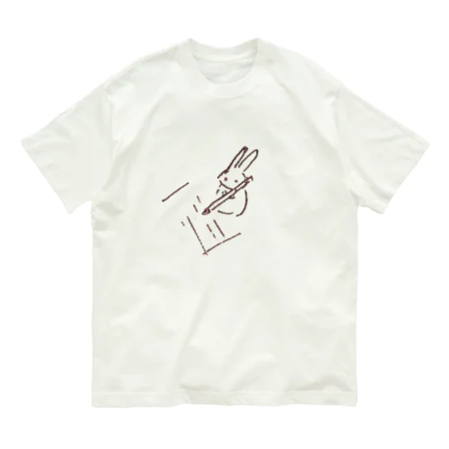 ラクガキうさぎ Organic Cotton T-Shirt