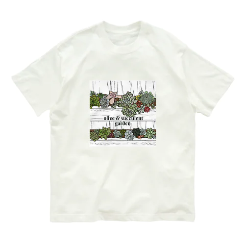 Olive&SucculentGarden公式グッズ オーガニックコットンTシャツ