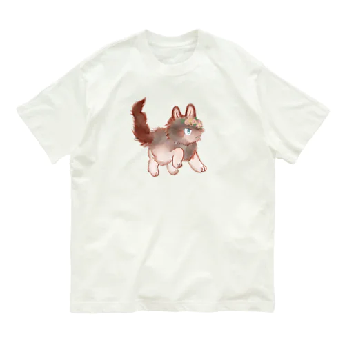 オオカミのウルフル オーガニックコットンTシャツ