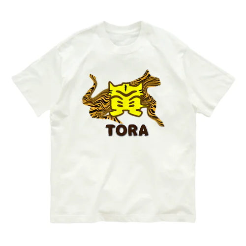 こんなカンジ？（漢字）　寅！トラ！TORA！ オーガニックコットンTシャツ