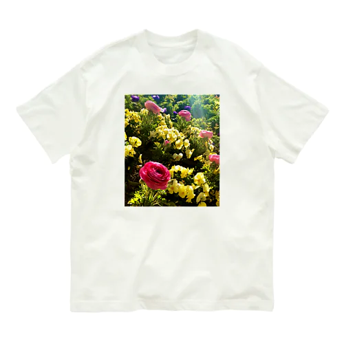 フラワー Organic Cotton T-Shirt