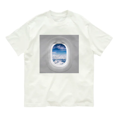 jet streamジェットストリーム 飛行機の窓から Organic Cotton T-Shirt