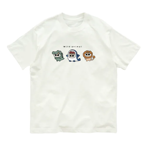 ワイルドあずきさん オーガニックコットンTシャツ