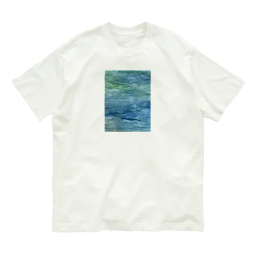 湖色なきぶん Organic Cotton T-Shirt