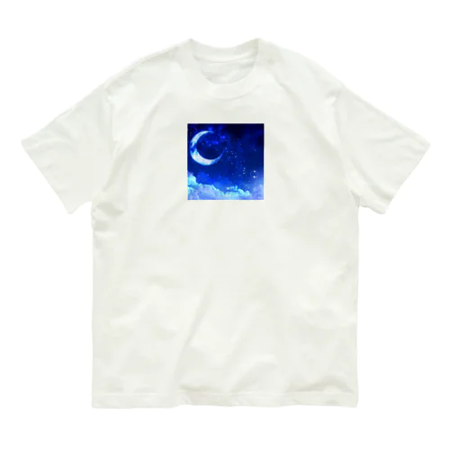 月と夜空と オーガニックコットンTシャツ