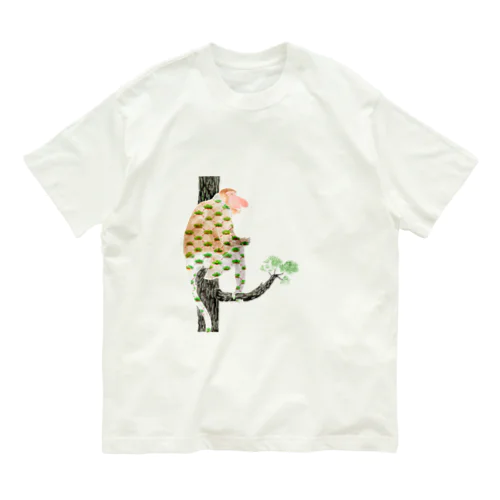 笠松 × テングザル Organic Cotton T-Shirt