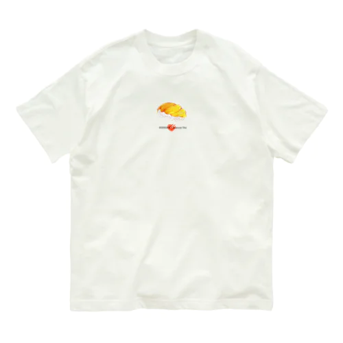 寿司部　I LOVEうに オーガニックコットンTシャツ