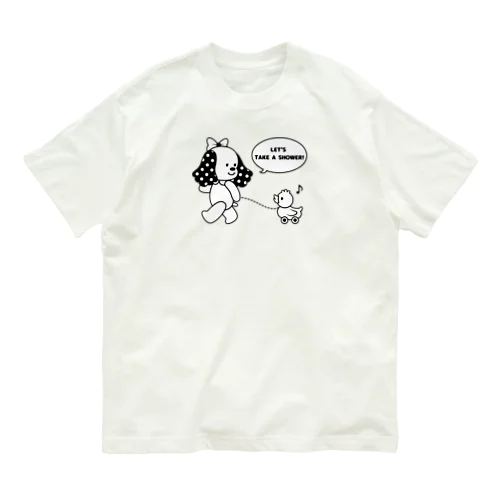 Let's take a shower! オーガニックコットンTシャツ