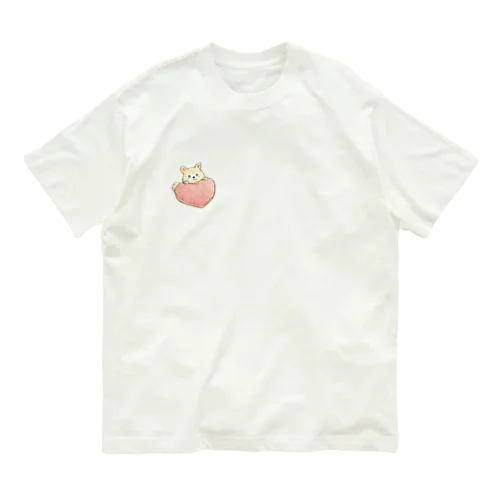 ハートチワワ（キララ） オーガニックコットンTシャツ