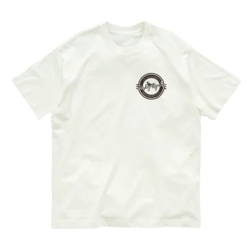 ハスキーフリークス　カフェ風ロゴver Organic Cotton T-Shirt