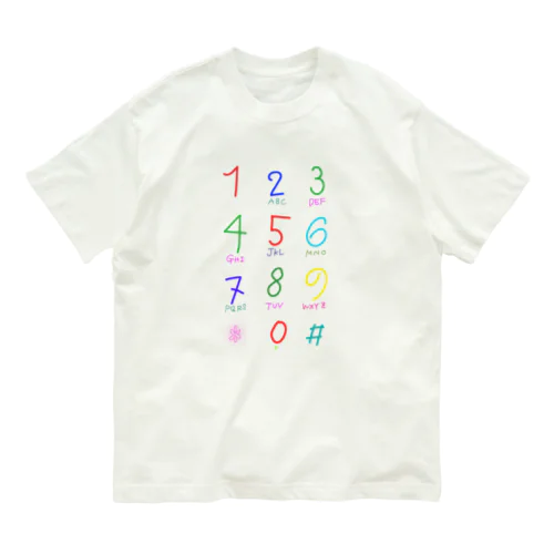 ダイヤルパッド(カラフル) Organic Cotton T-Shirt