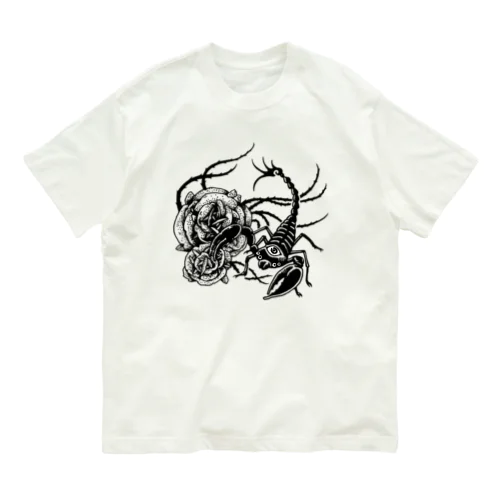 砂漠の薔薇蠍 オーガニックコットンTシャツ