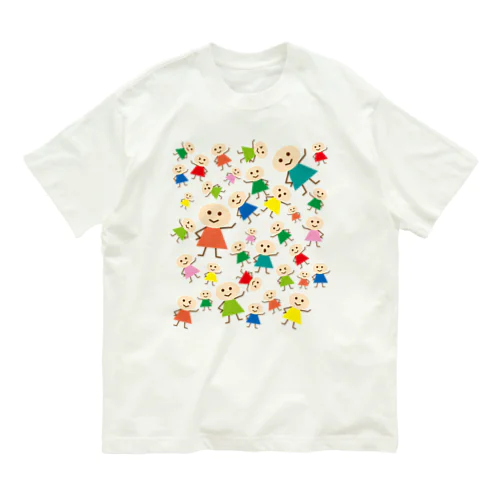 こびとわらわら 無地 Organic Cotton T-Shirt