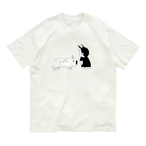 鹿におじぎ Organic Cotton T-Shirt