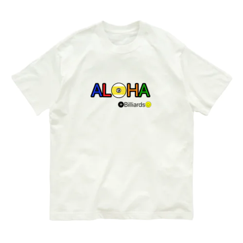 ALOHA Billiards ビリヤード デザイン オーガニックコットンTシャツ