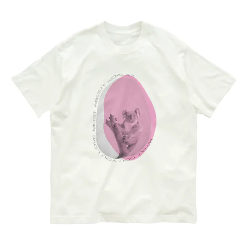 コアラさんのたまご（ピーチいろ） Organic Cotton T-Shirt