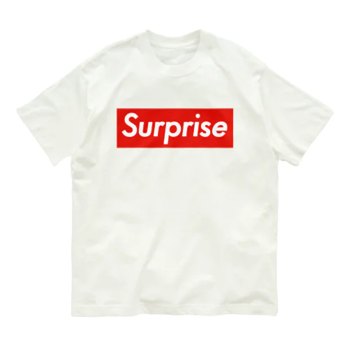 Surpriseボックスロゴ オーガニックコットンTシャツ