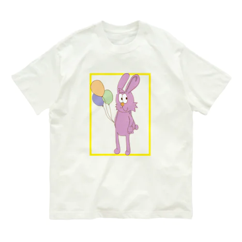 うさぎ オーガニックコットンTシャツ