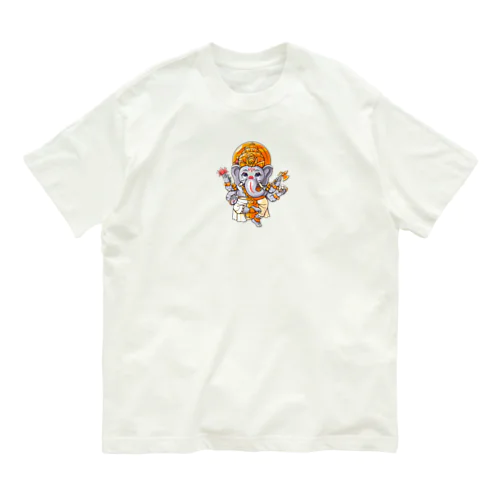 ガネーシャ オーガニックコットンTシャツ