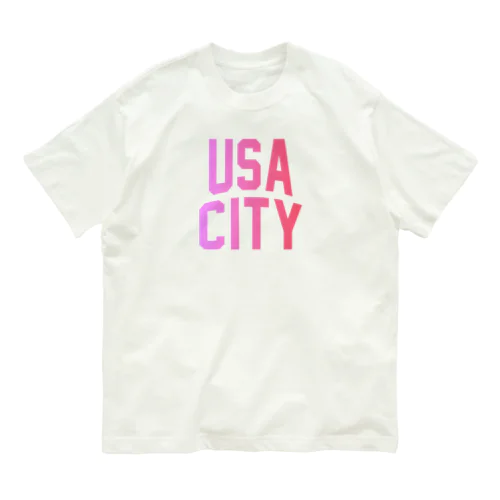 宇佐市 USA CITY Organic Cotton T-Shirt