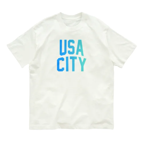 宇佐市 USA CITY Organic Cotton T-Shirt