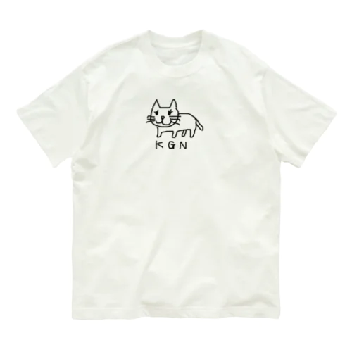 【KGN】気まぐれニャンコ オーガニックコットンTシャツ