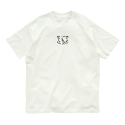 【 SPLIT+TAN 】デジタルデザイン＆ロゴ オーガニックコットンTシャツ