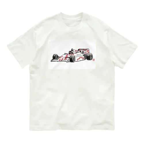 懐かしのレーシングカー001 オーガニックコットンTシャツ