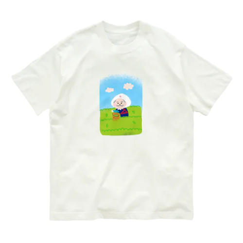 おちゃはかせの茶摘みシャツ オーガニックコットンTシャツ