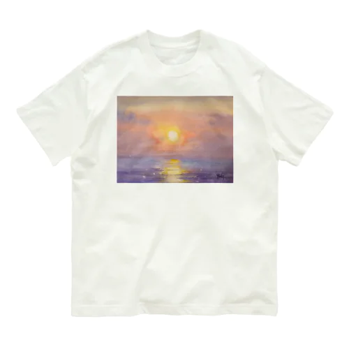 水彩画 seascape Organic Cotton T-Shirt
