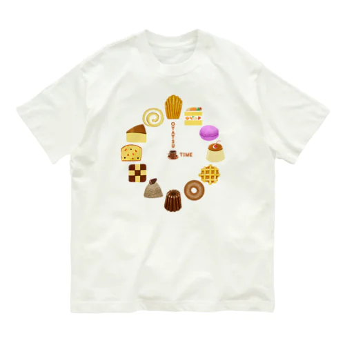 OYATSU TIME  洋菓子 時計 271 オーガニックコットンTシャツ