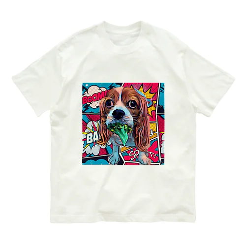 アメコミ風キャバリアさん Organic Cotton T-Shirt