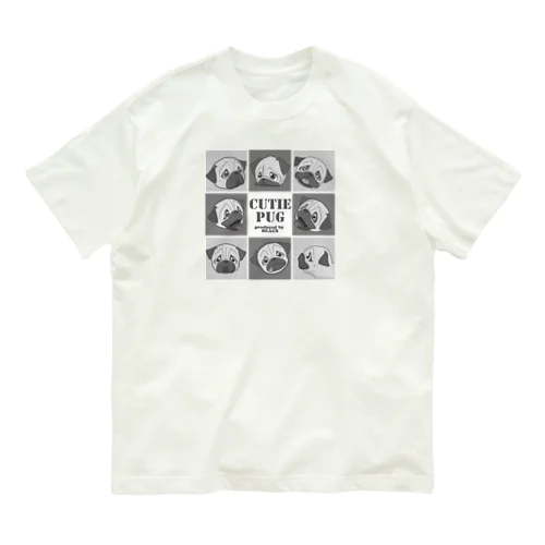Cutie Pug 8面相 Organic Cotton T-Shirt