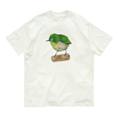 [森図鑑] メジロ オーガニックコットンTシャツ