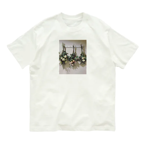 ドライフラワーシャビー Organic Cotton T-Shirt