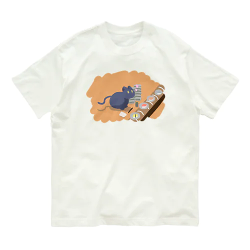 くろ猫さんの日常 Organic Cotton T-Shirt