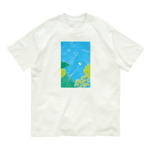 初夏の風を走る　 オーガニックコットンTシャツ