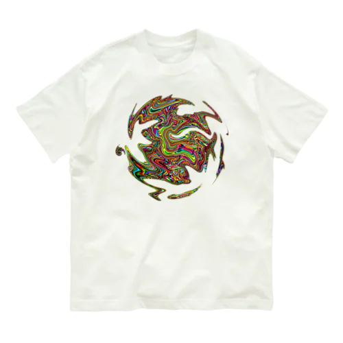 サイケデリックなマーブル模様 Organic Cotton T-Shirt