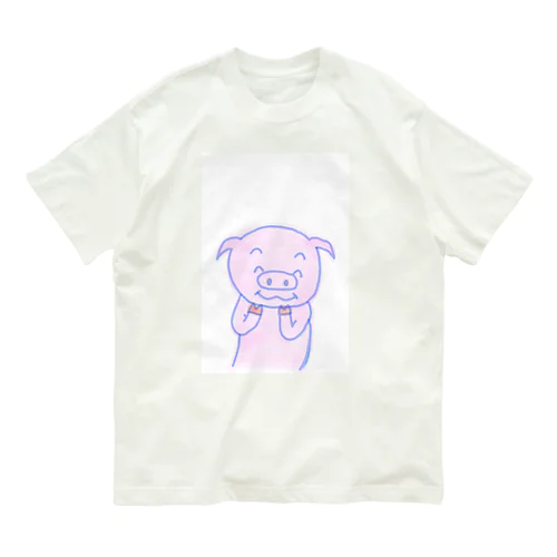 ハニカミぴっぐ オーガニックコットンTシャツ