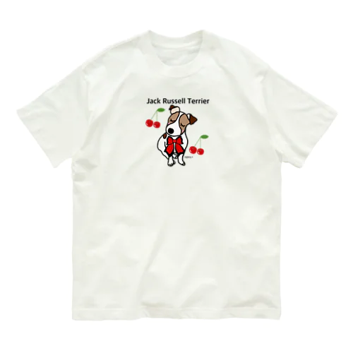 可愛いジャックラッセルテリア犬 Organic Cotton T-Shirt