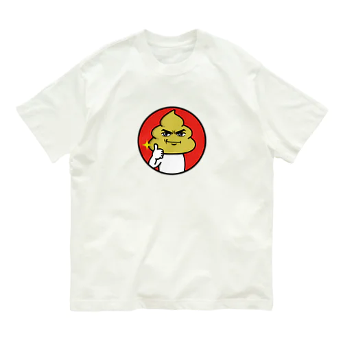 ウンコマン　サムズアップ オーガニックコットンTシャツ