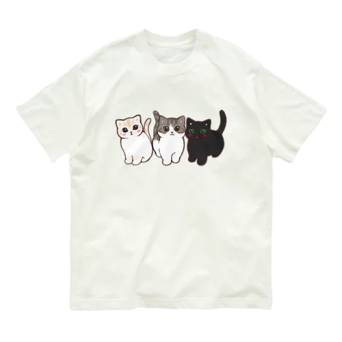 たま農園の猫たち Organic Cotton T-Shirt