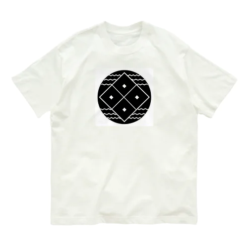 四ツ目屋浪六家紋シリーズ Organic Cotton T-Shirt