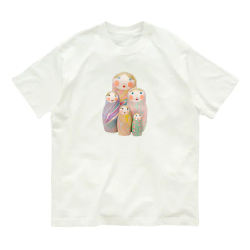 marbleshka 5 peace 🄫 オーガニックコットンTシャツ