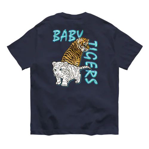 BABY TIGERS　バックプリント オーガニックコットンTシャツ