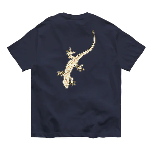 Japanese gecko(ニホンヤモリ)　英語デザイン Organic Cotton T-Shirt