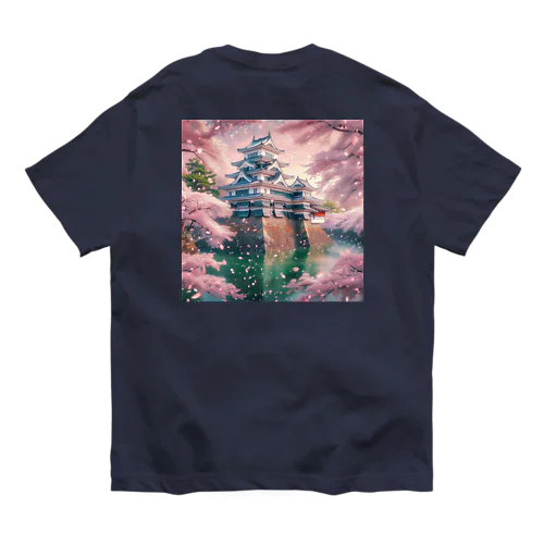 桜にお城 Organic Cotton T-Shirt