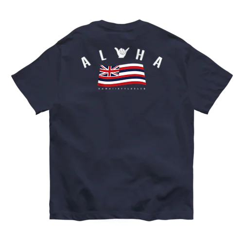 〔Back Print〕Aloha Flag オーガニックコットンTシャツ