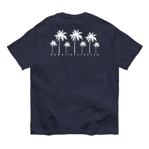 〔Back Print〕 Palm tree オーガニックコットンTシャツ